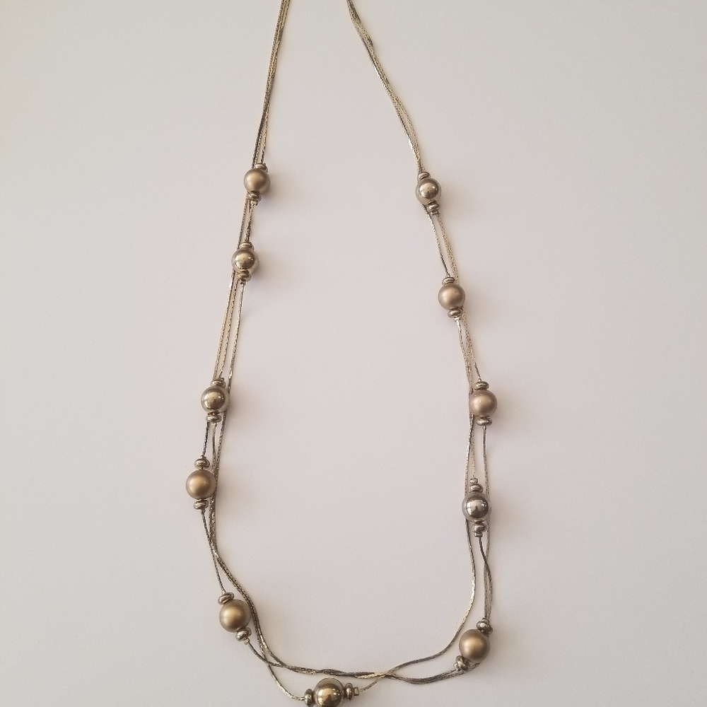 2/$15 Gold Bead Necklace